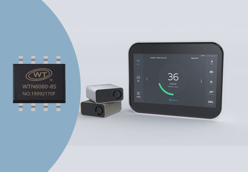 唯创知音WTN6040-8S系列语音芯片：空气质量检测仪的完美搭档【语音IC厂家】